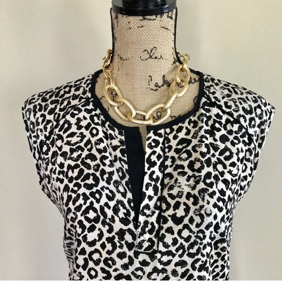•Cynthia Rowley• leopard print top {F10} - Picture 4 of 6